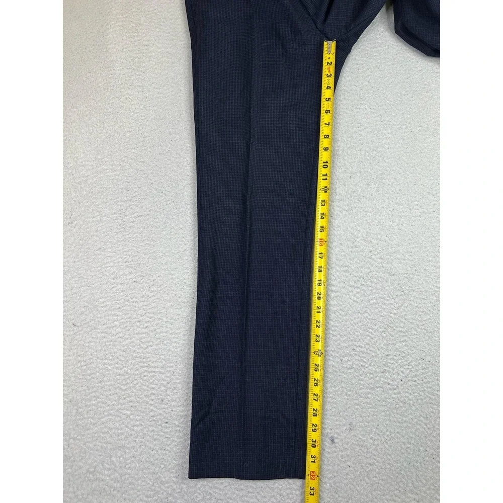 Banana Republic Dress Pants Mens 32x34 (Fits 34x32) Navy Wool Tailored Slim‎ Fit